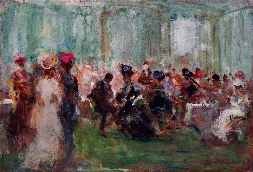 The Ballroom by Pompeo Mariani,A3(16x12")Poster