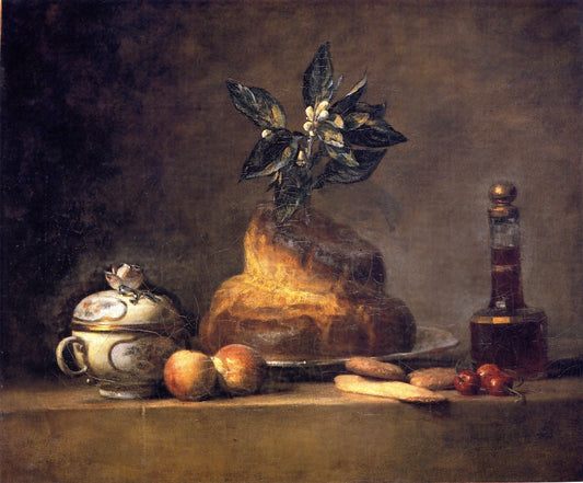 The Brioche, vintage artwork by Jean-Baptiste-Simeon Chardin, 12x8" (A4) Poster