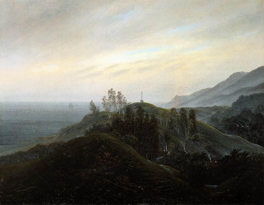 View of the Baltic, vintage artwork by Caspar David Friedrich, 12x8" (A4) Poster