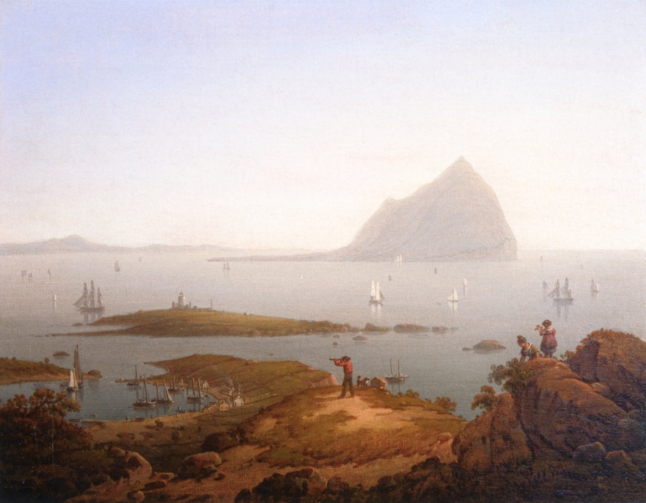 Ailsa Craig: The Firth of Clyde, Scotland, vintage artwork by Robert Salmon, 12x8" (A4) Poster