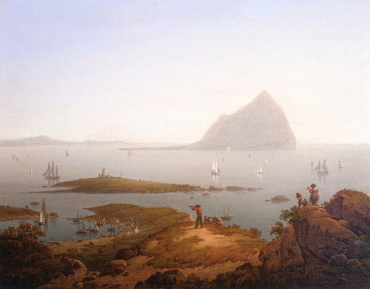 Ailsa Craig: The Firth of Clyde, Scotland, vintage artwork by Robert Salmon, 12x8" (A4) Poster