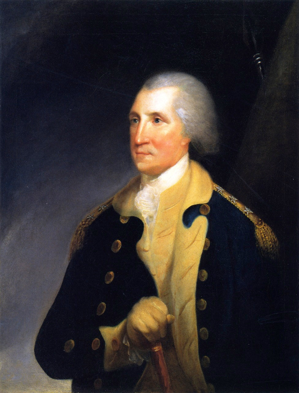 George Washington, vintage artwork by Robert Edge Pine, 12x8" (A4) Poster
