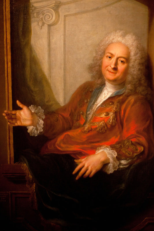 Portrait of Monsieur Dupille, vintage artwork by Charles-Antoine Coypel IV, 12x8" (A4) Poster