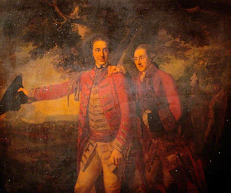 General Ligonier and His Aide-de-Camp, vintage artwork by George Henry Harlow, 12x8" (A4) Poster