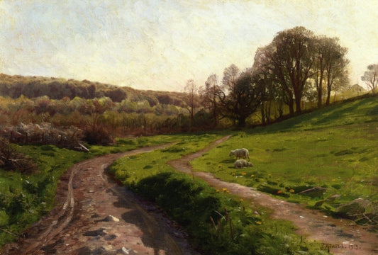 A Country Field by Peder Mork Monsted,A3(16x12")Poster