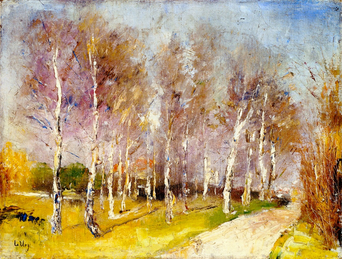 Herbstlandschaft (Mark Brandenburg) by Lesser Ury,A3(16x12")Poster