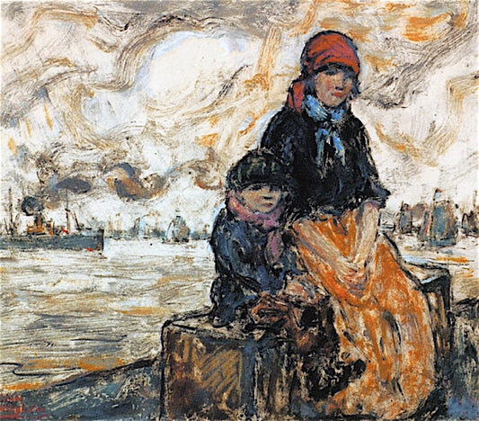 Sister and Brother by Eugeen van Mieghem,16x12(A3) Poster