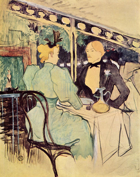 Aux Ambassadeurs, Gens Chics by Henri de Toulouse-Lautrec,A3(16x12")Poster