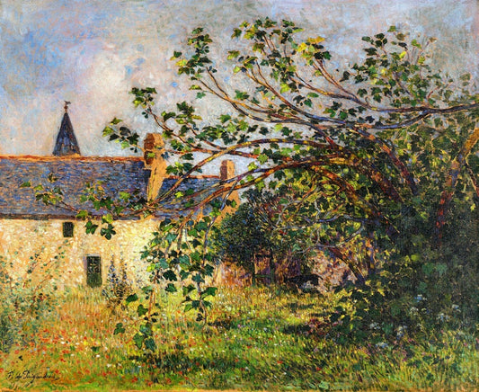 Fig Tree at Kervaudu, vintage artwork by Ferdinand du Puigaudeau, 12x8" (A4) Poster