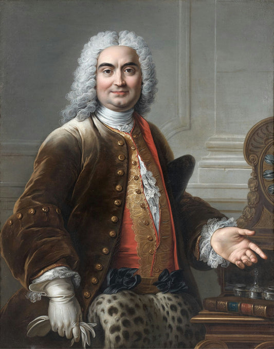 Portrait of Charles de Rohan, Prince of Montauban, vintage artwork by Charles-Antoine Coypel IV, 12x8" (A4) Poster