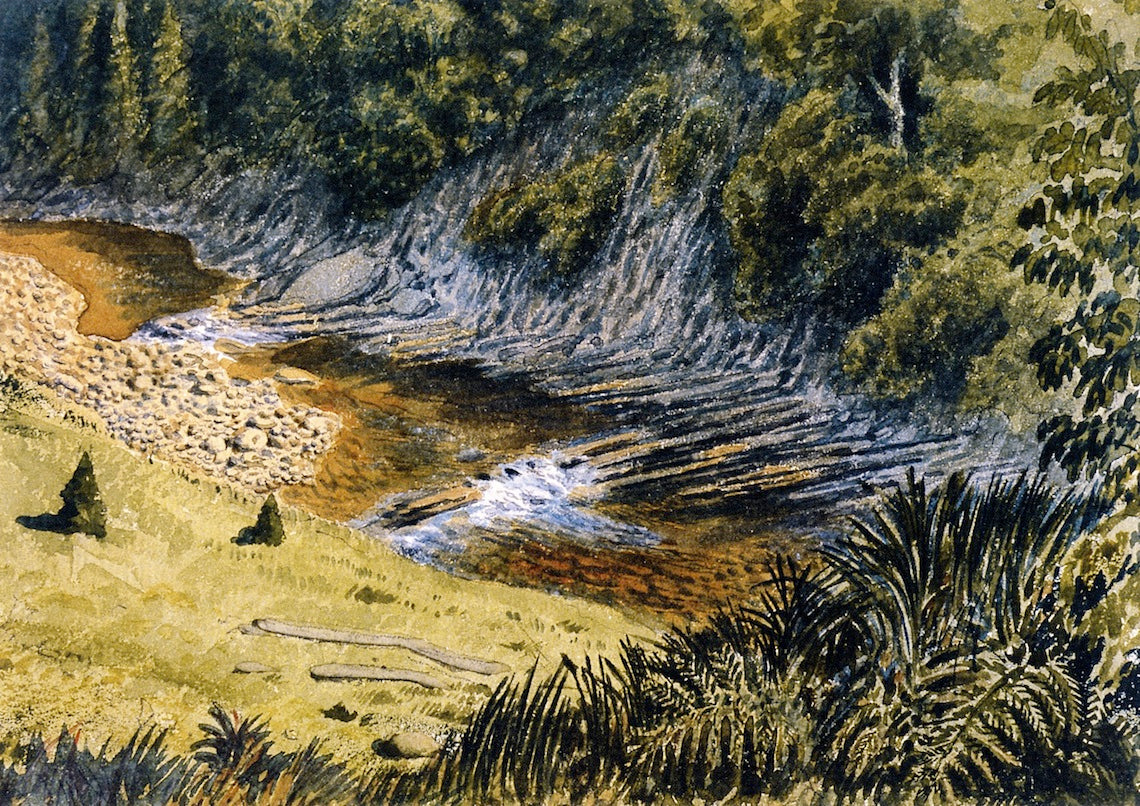 McLellan's Brook, vintage artwork by William George Richardson Hind, 12x8" (A4) Poster