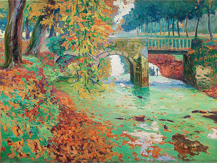 The Garden Bridge by Paul Madeline,A3(16x12")Poster