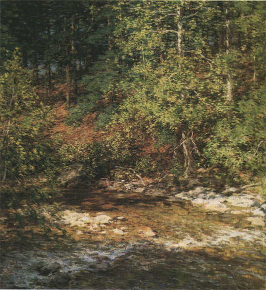Blow me down, vintage artwork by Willard Leroy Metcalf, 12x8" (A4) Poster