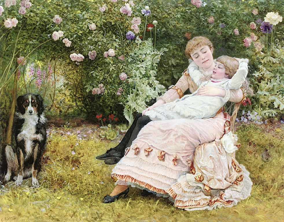 Halcyon Days, vintage artwork by Edward Killingworth Johnson, 12x8" (A4) Poster