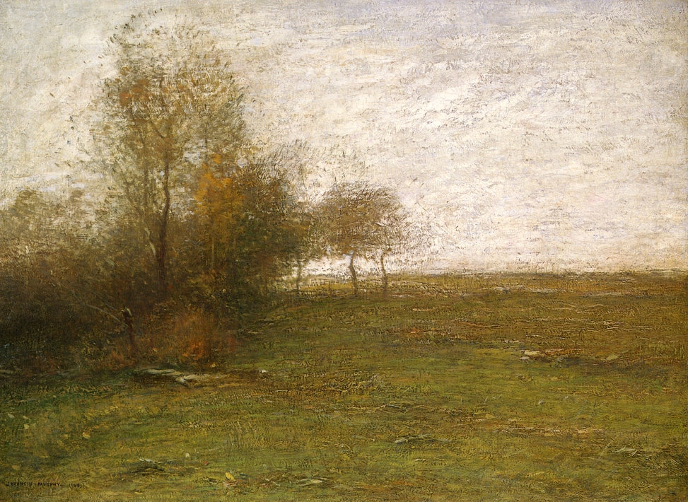 Landscape at Feu de Broussailles by Paul De Longpre,A3(16x12")Poster