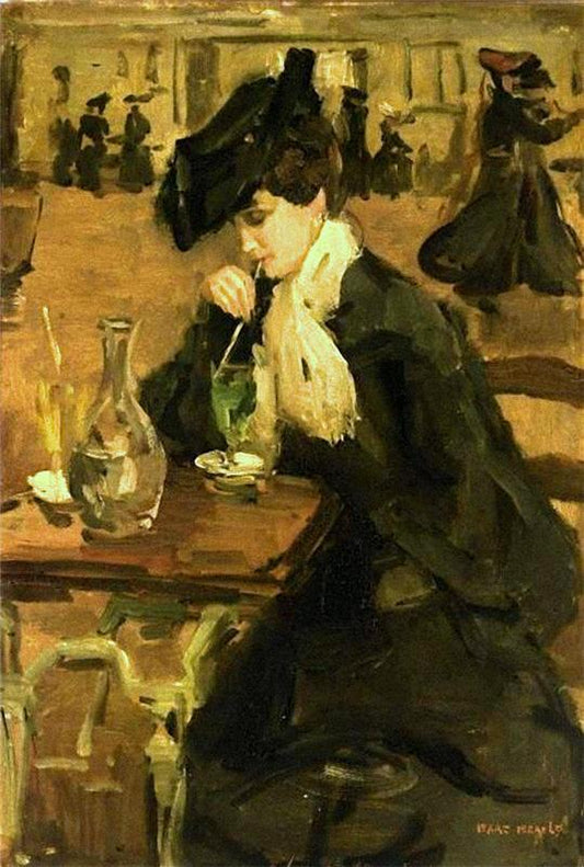 At the Moulin de la Galette, Paris, vintage artwork by Isaac Israels, 12x8" (A4) Poster