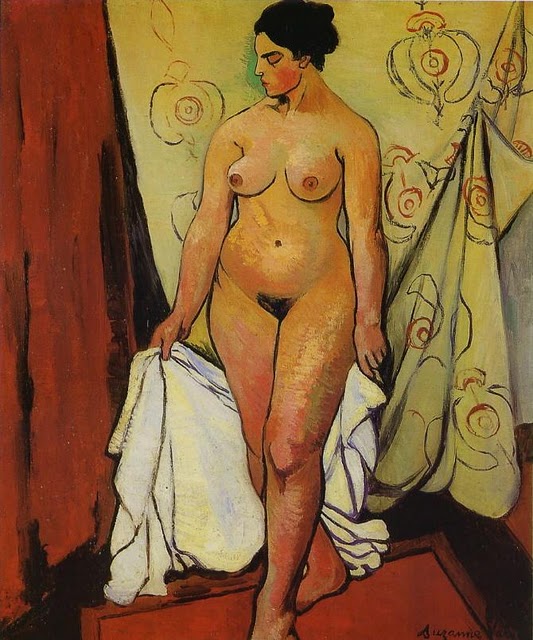 Nude Woman with Drapery by Suzanne Valadon,A3(16x12")Poster