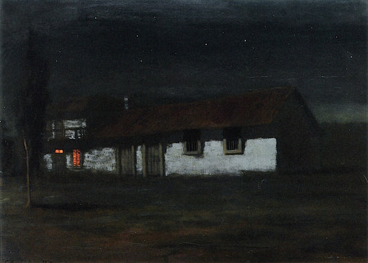 Adobe Nocturne, vintage artwork by Charles Rollo Peters, 12x8" (A4) Poster