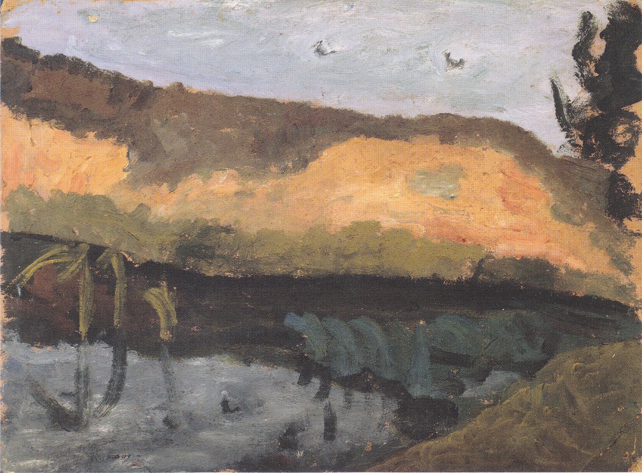 Sand Pit, vintage artwork by Paula Modersohn-Becker, 12x8" (A4) Poster