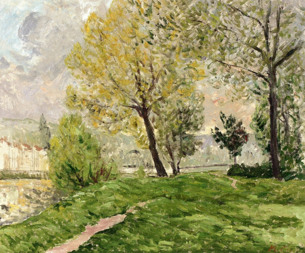 Landscape of the Banks of the Marne by Maxime Maufra,A3(16x12")Poster