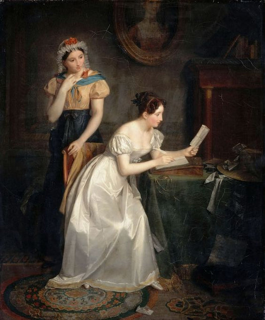 The Reply, vintage artwork by Jean Augustin Franquelin, A3 (16x12") Poster Print