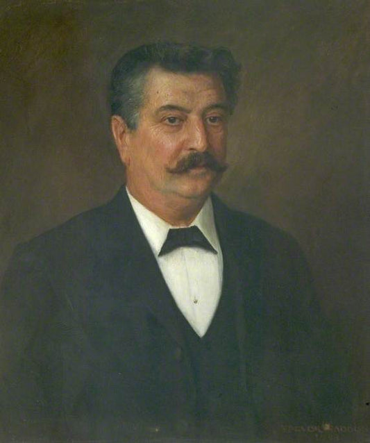 William Edwin Harvey, MP for North East Derby shire, vintage artwork by Arthur Trevor Haddon, 12x8" (A4) Poster