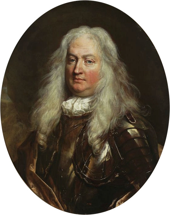 Portrait of General Bardo di Bardi Magalotti, vintage artwork by Nicolas de Largillière, 12x8" (A4) Poster