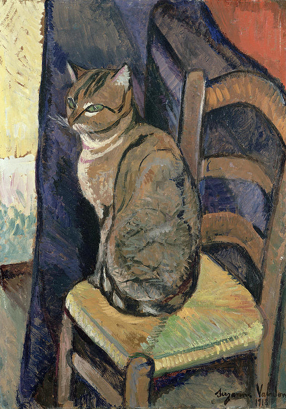 Study of a cat, vintage artwork by Suzanne Valadon, 12x8" (A4) Poster