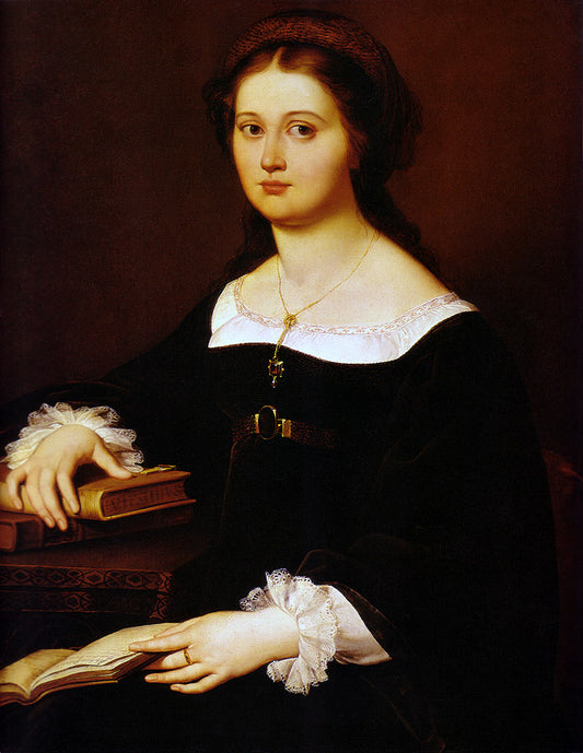 Contessa Costanza Monti Perticari (1792-1840), vintage artwork by Filippo Agricola, 12x8" (A4) Poster
