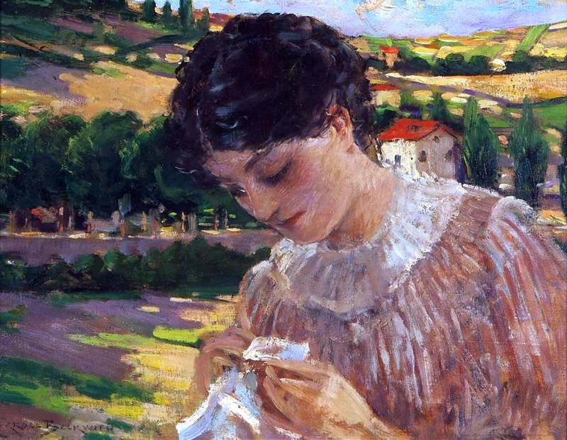 Mademoiselle Alice by James Carroll Beckwith,A3(16x12")Poster