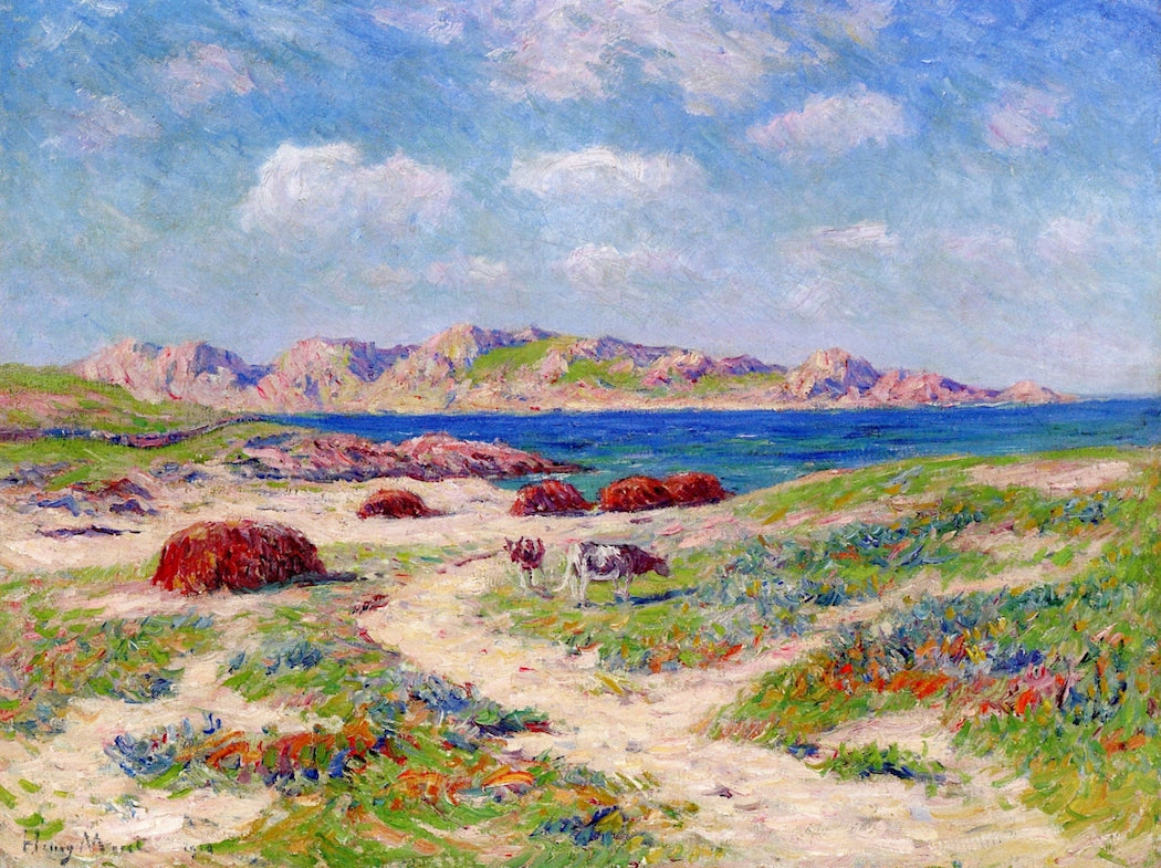 The Dunes of Argenton, Finistere by Henry Moret,A3(16x12")Poster