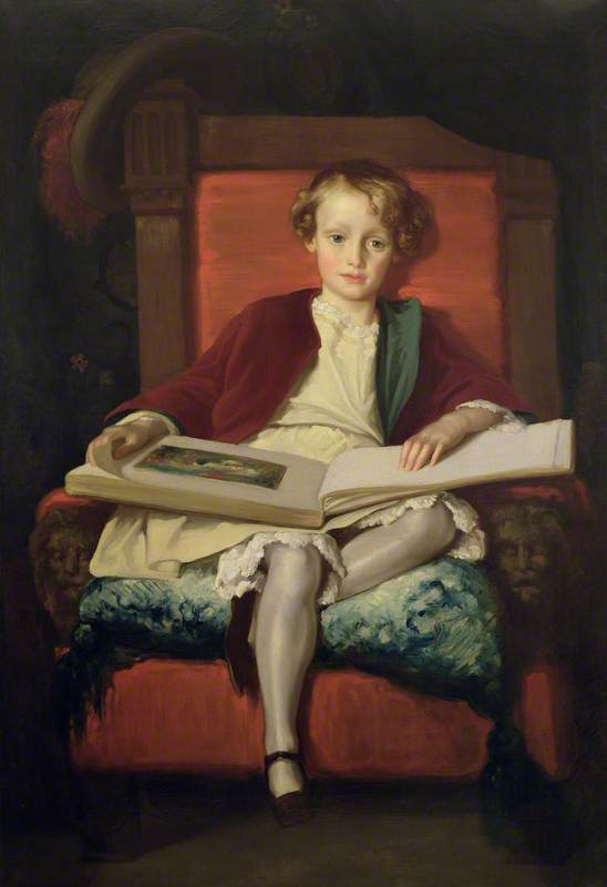 The Honourable Frederick Wellesley, vintage artwork by Sir Frederic Lord Leighton, 12x8" (A4) Poster