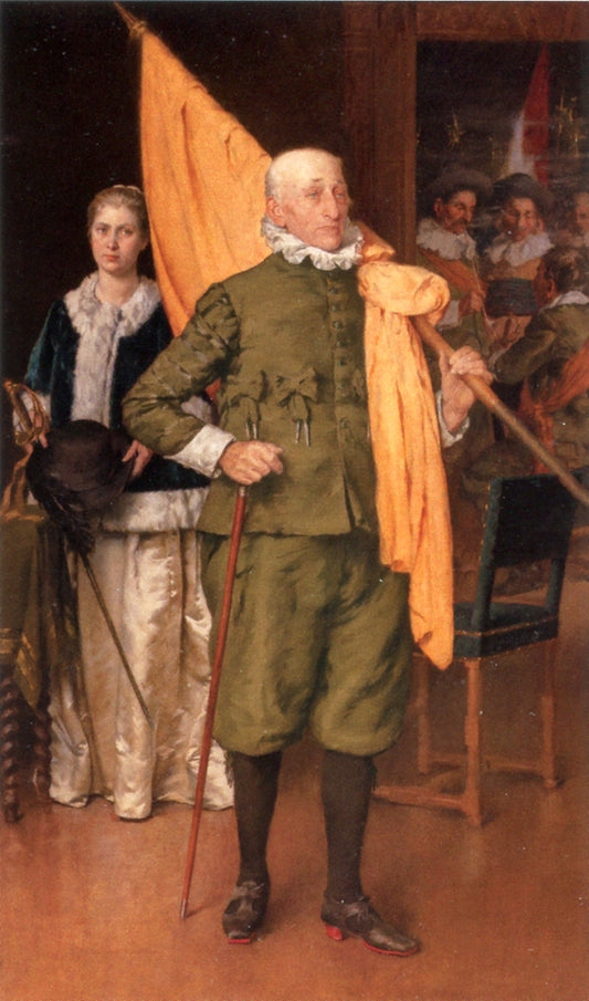 The Old Gard of the House of Orange, vintage artwork by Walter MacEwen, 12x8" (A4) Poster