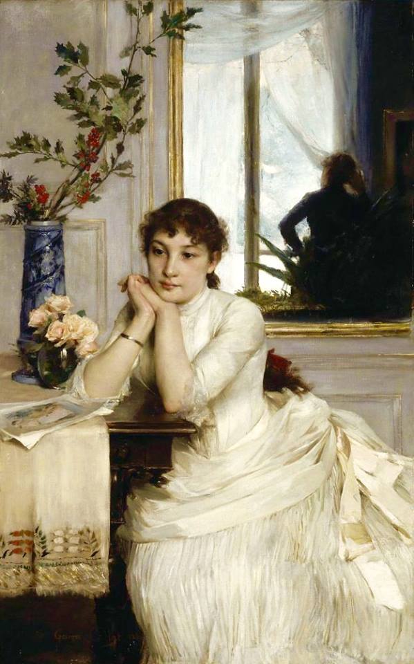L'attente, vintage artwork by Georges Callot, 12x8" (A4) Poster
