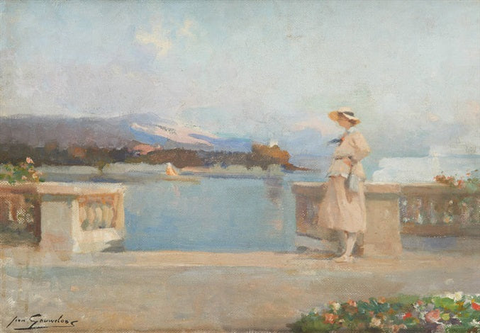 Beaulieu-sur-Mer by Jean Leon Henri Gouweloos,A3(16x12")Poster