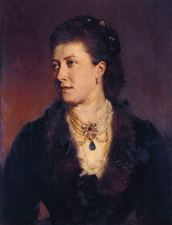 Princess Helena, Princess Christian of Schleswig-Holstein, vintage artwork by Heinrich von Angeli, 12x8" (A4) Poster