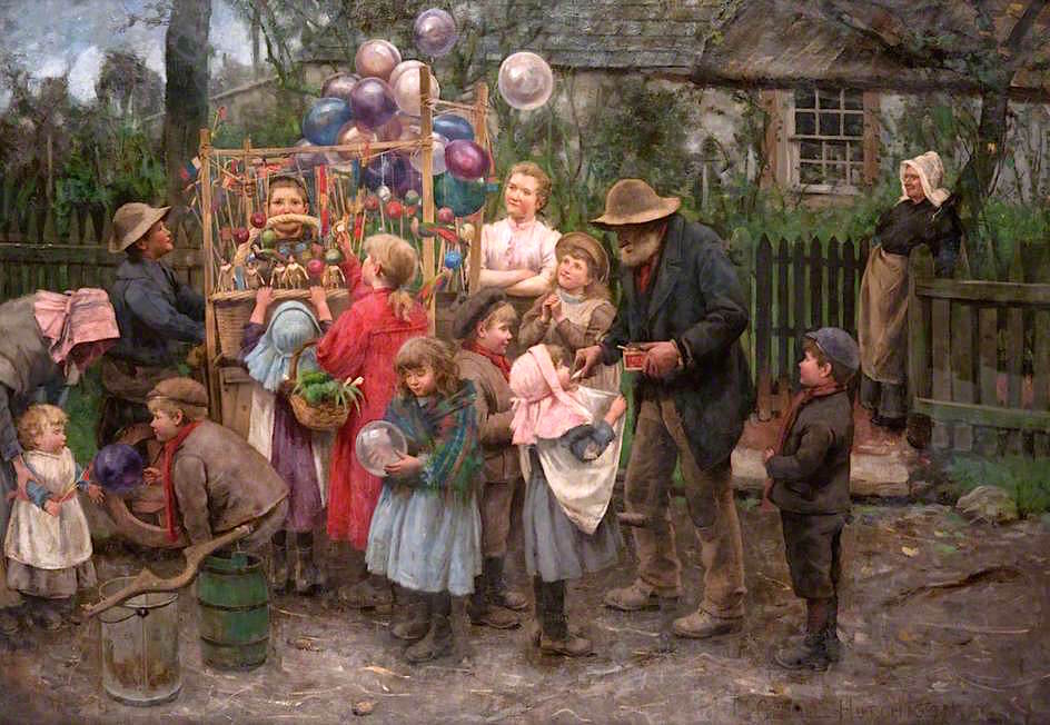 The Gundy Man, vintage artwork by Robert Gemmell Hutchison R.S.A. R.S.W., 12x8" (A4) Poster