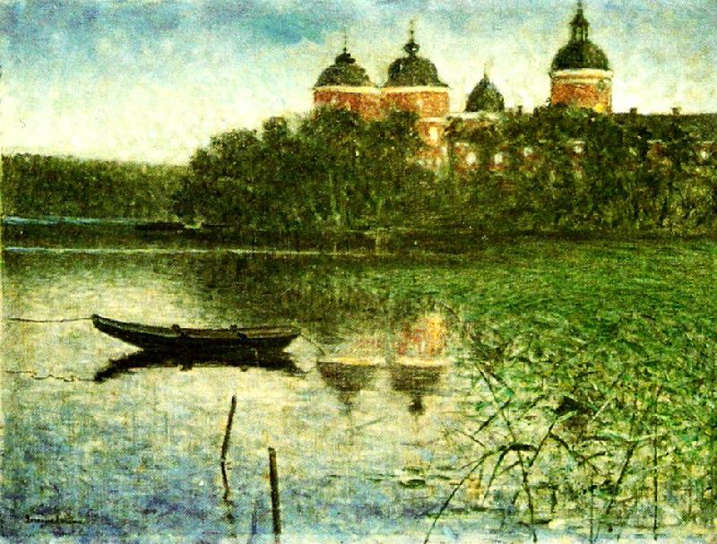 Gripsholm castle, vintage artwork by Eugene Jansson, 12x8" (A4) Poster
