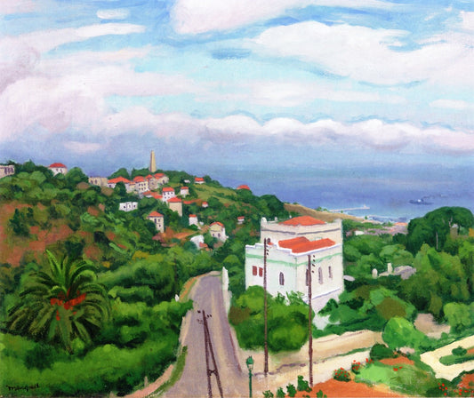 Cloudy Weather in Algiers, vintage artwork by Albert Marquet, 12x8" (A4) Poster