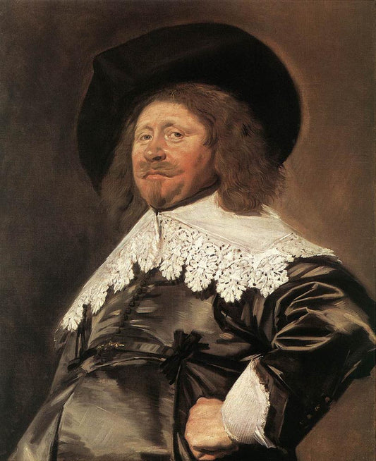 Claes Duyst van Voorhout, vintage artwork by Frans Hals, 12x8" (A4) Poster