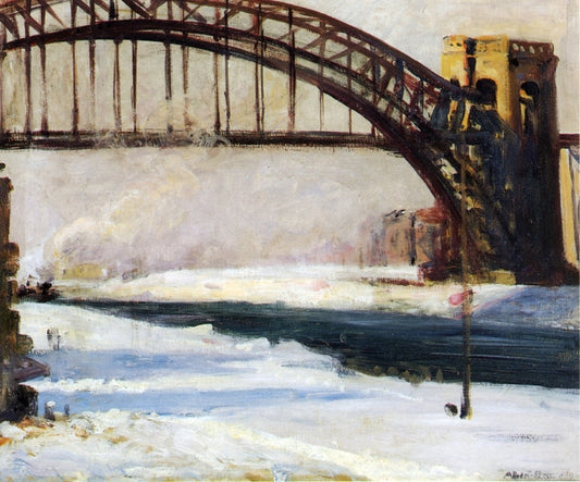 Helgate Bridge, vintage artwork by Albert Sterner, 12x8" (A4) Poster