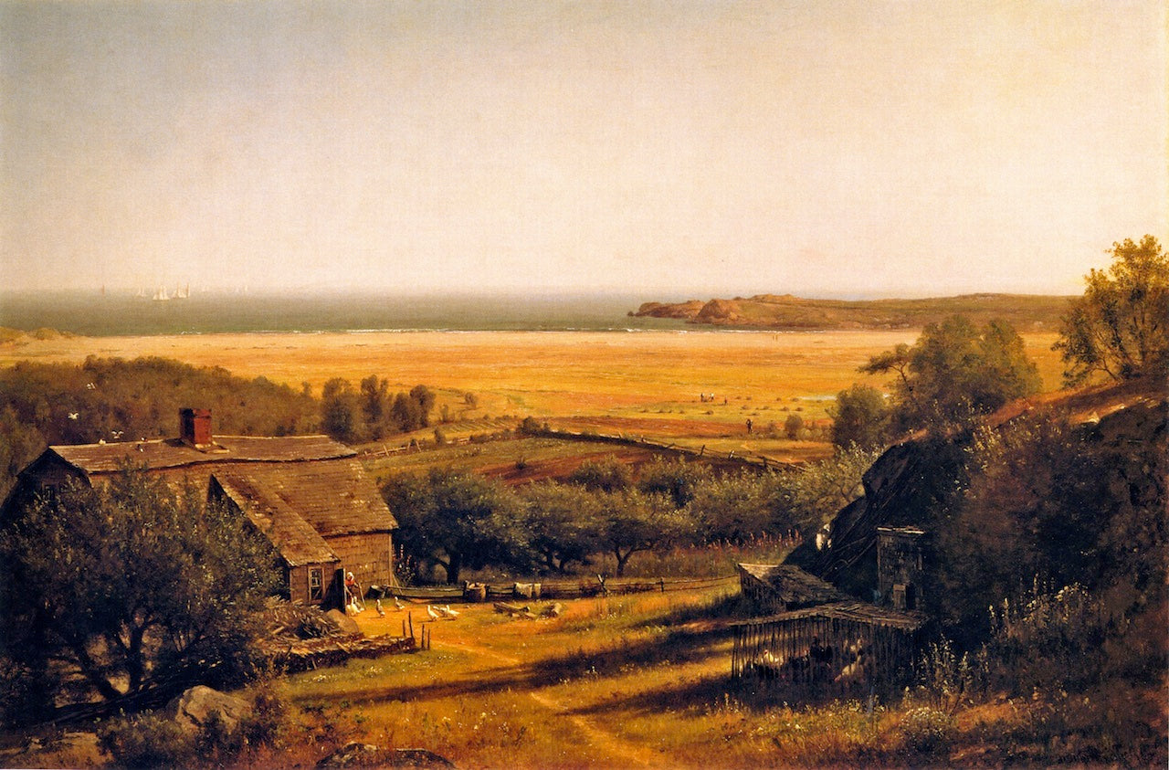 Home by  the Sea, vintage artwork by Thomas Worthington Whittredge, A3 (16x12") Poster Print