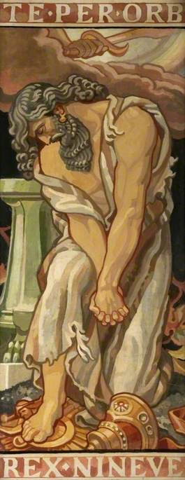 Rex Nineveh, vintage artwork by Frederick James Shields, 12x8" (A4) Poster