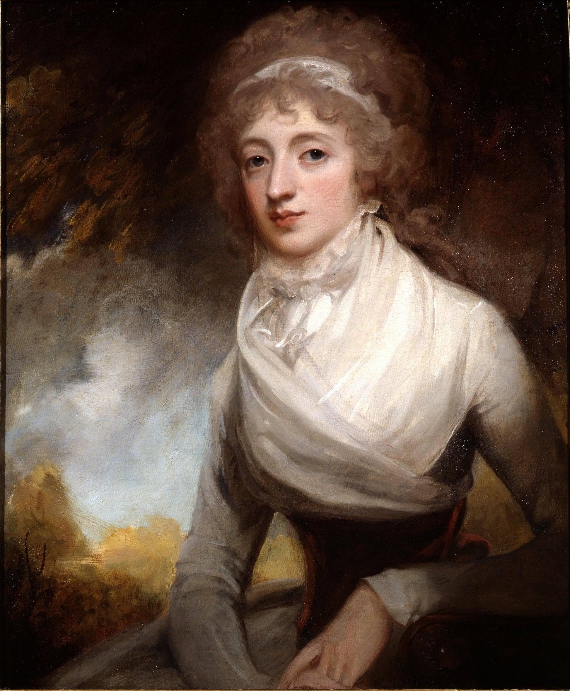 Lady Mary Scott-Montagu, Countess of Courtown, vintage artwork by George Romney, 12x8" (A4) Poster