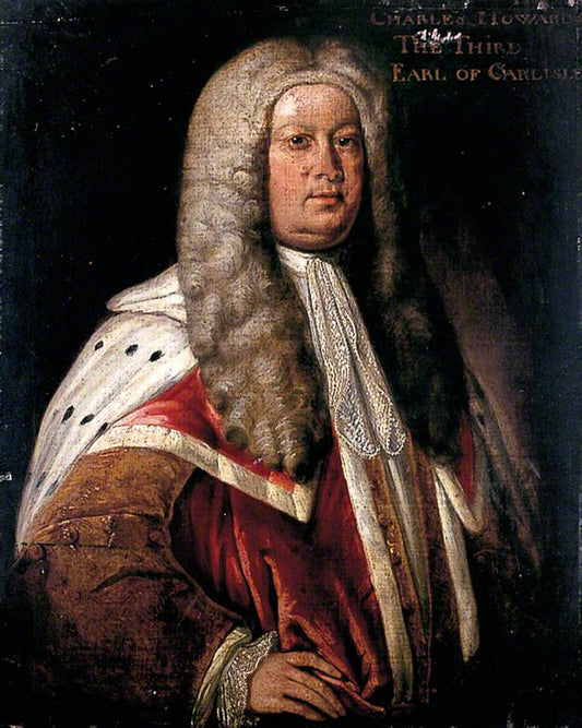 Charles, 3rd Earl of Carlisle in Peer's Robes, vintage artwork by After William Aikman, 12x8" (A4) Poster