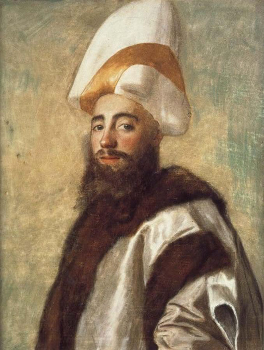 Portrait of a Grand Vizier, vintage artwork by Jean-Étienne Liotard, 12x8" (A4) Poster