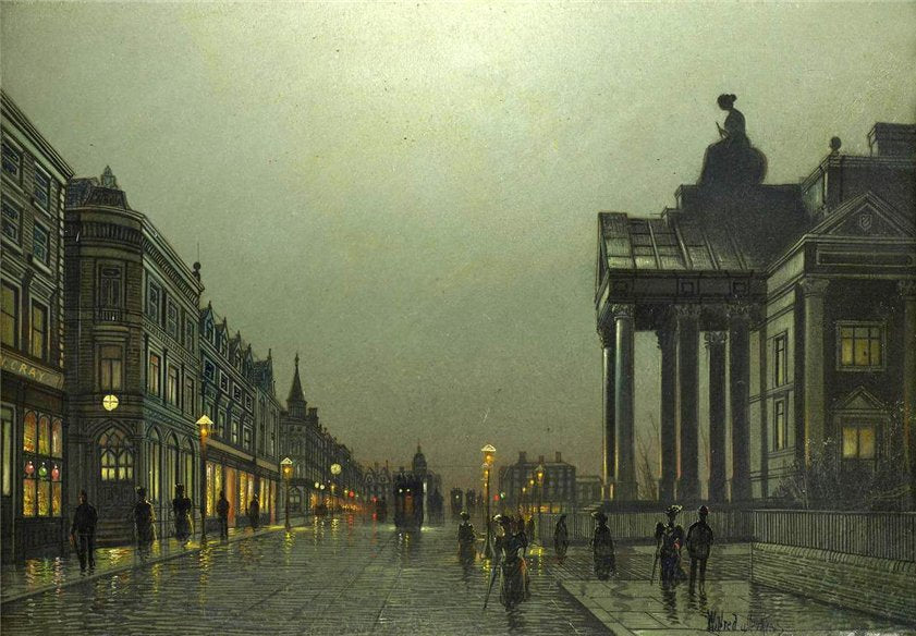 The Museum, Edinburgh, vintage artwork by Wilfred Jenkins, 12x8" (A4) Poster