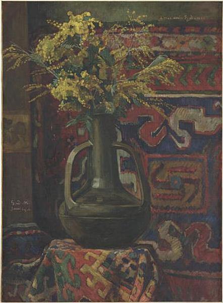 Bouquet de mimosa by Georges-Daniel de Monfreid,A3(16x12")Poster