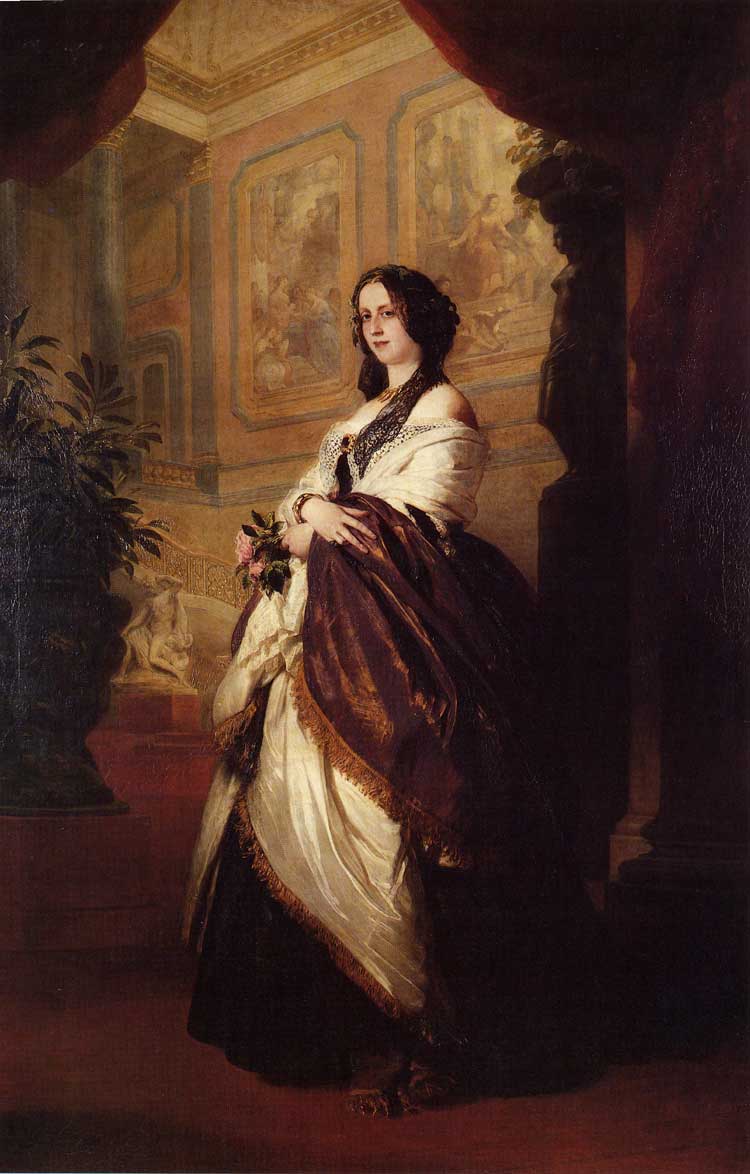 Harriet Howard, Duchess of Sutherland, vintage artwork by Franz Xavier Winterhalter, A3 (16x12") Poster Print