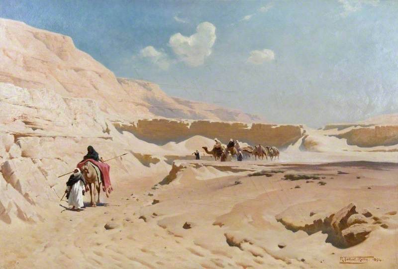 In a dry and thirsty land, where no water is, vintage artwork by Robert George Talbot Kelly, 12x8" (A4) Poster